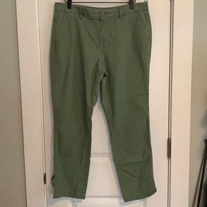 J. Crew Green 100% Cotton Capris
